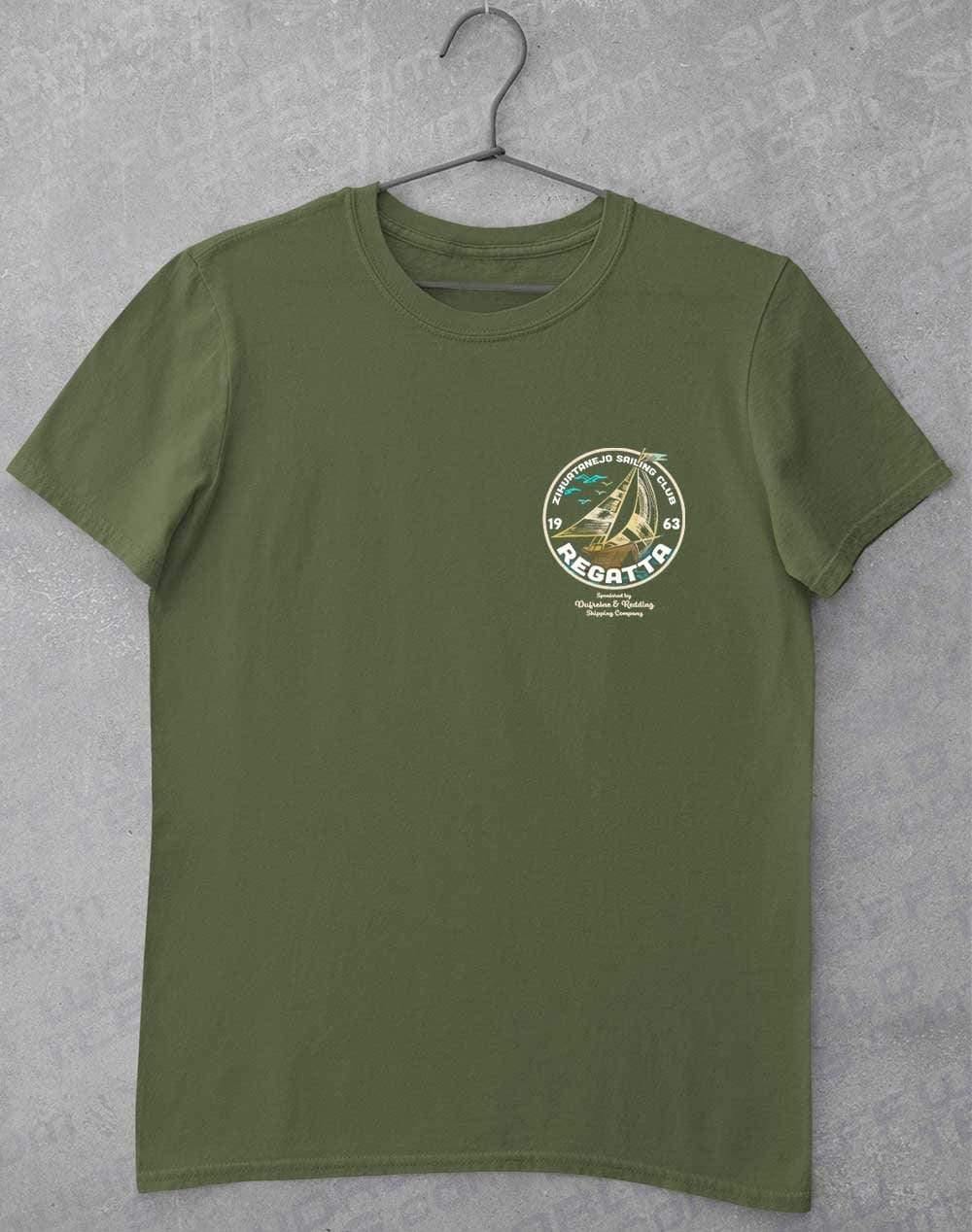 Zihuatanejo Sailing Regatta 1963 T-Shirt S / Military Green  - Off World Tees