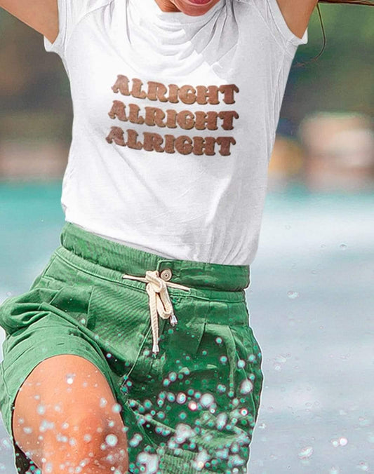 Alright Alright Alright Womens T-Shirt  - Off World Tees