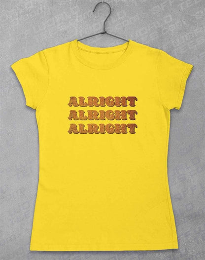 Alright Alright Alright Womens T-Shirt 8-10 / Daisy  - Off World Tees