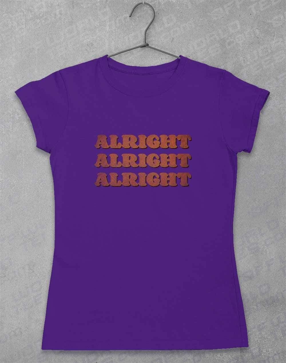 Alright Alright Alright Womens T-Shirt 8-10 / Lilac  - Off World Tees