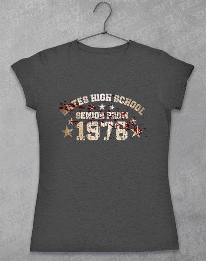 Bates High School Prom 1976 Womens T-Shirt 8-10 / Dark Heather  - Off World Tees