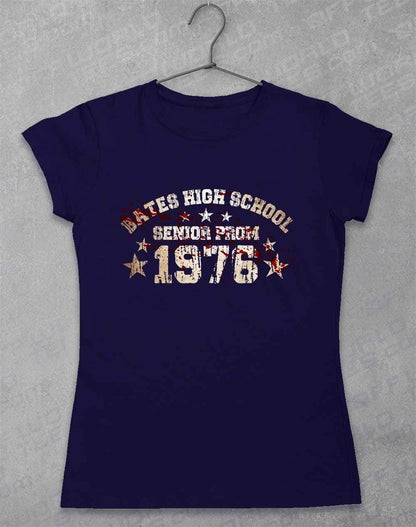 Bates High School Prom 1976 Womens T-Shirt 8-10 / Navy  - Off World Tees