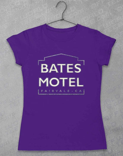 Bates Motel Sign Womens T-Shirt 8-10 / Lilac  - Off World Tees