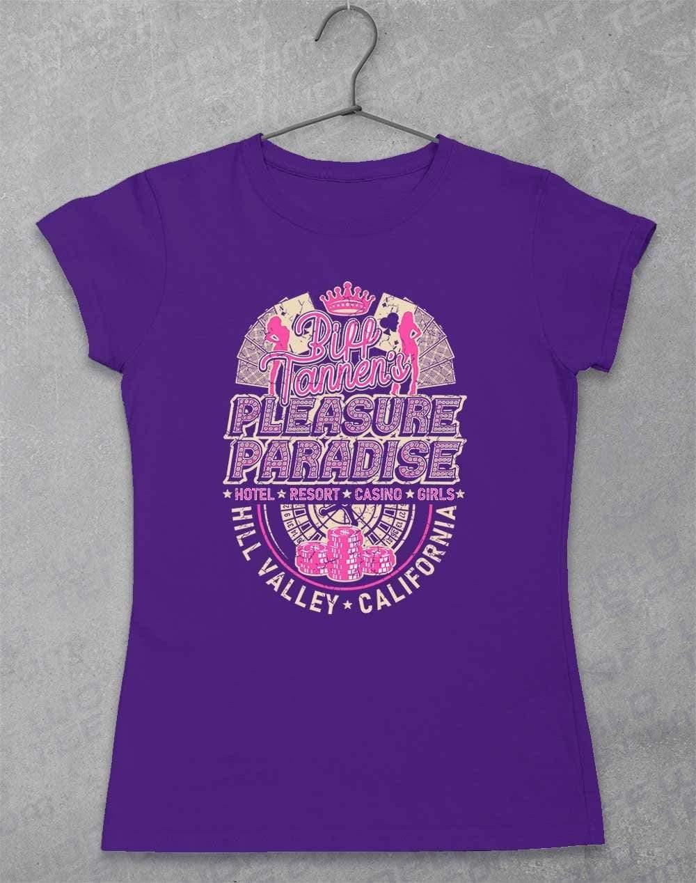 Biff Tannen's Pleasure Paradise Women's T-Shirt 8-10 / Lilac  - Off World Tees