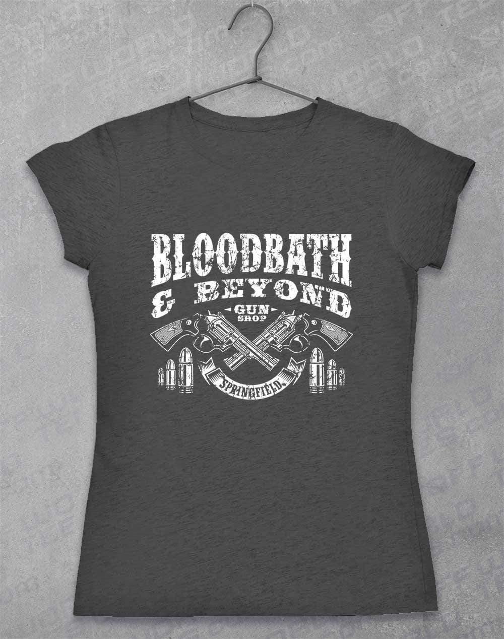 Bloodbath and Beyond Womens T-Shirt 8-10 / Dark Heather  - Off World Tees