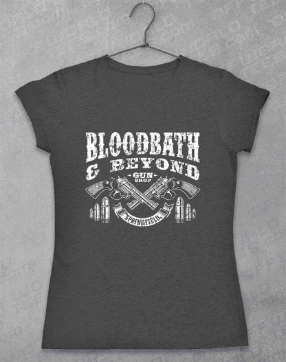 Bloodbath and Beyond Womens T-Shirt 8-10 / Dark Heather  - Off World Tees