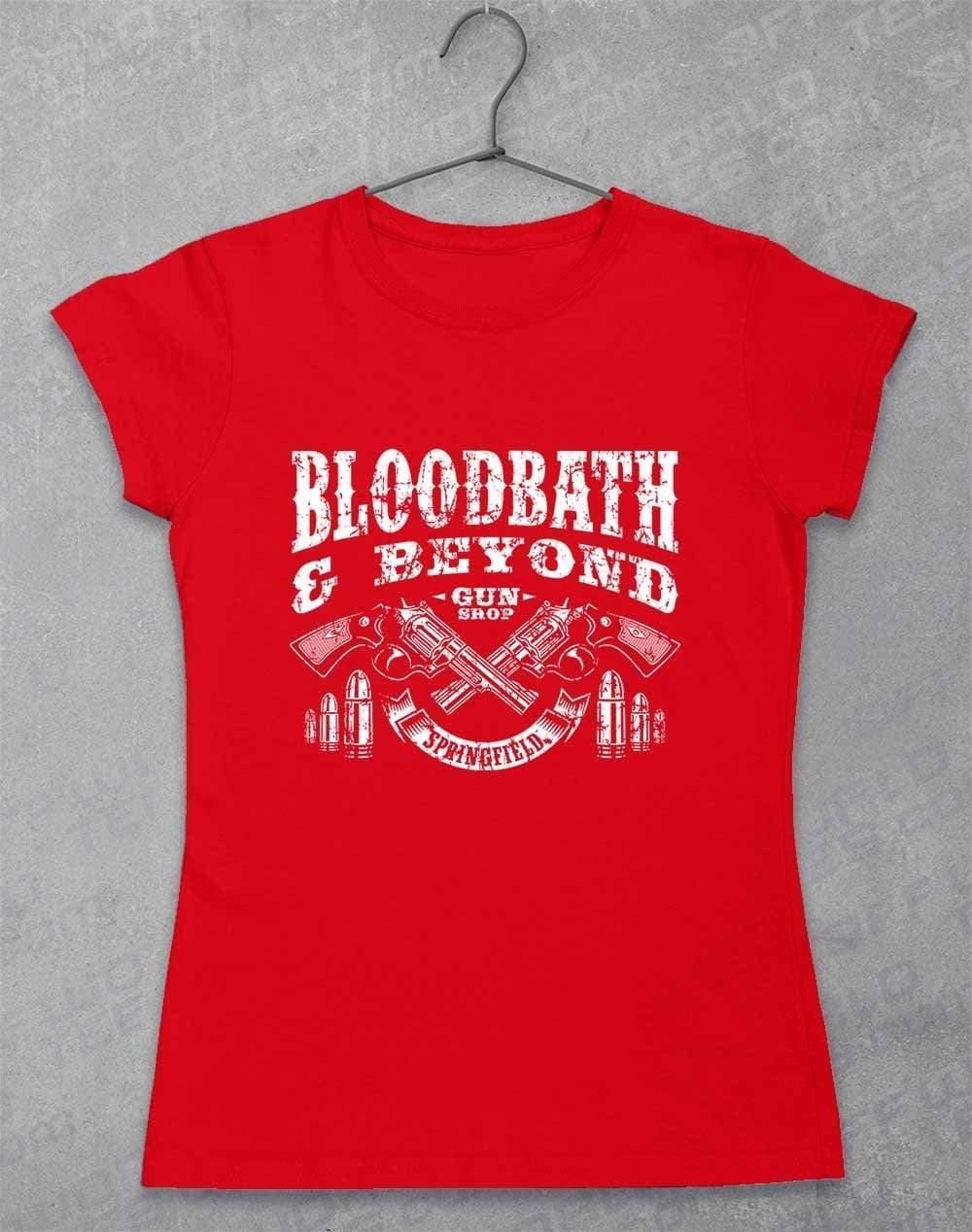 Bloodbath and Beyond Womens T-Shirt 8-10 / Red  - Off World Tees