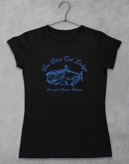 Blue Cat Lodge - Women's T-Shirt 8-10 / Black  - Off World Tees
