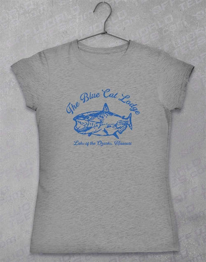Blue Cat Lodge - Women's T-Shirt 8-10 / Sport Grey  - Off World Tees