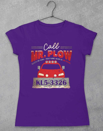 Call Mr Plow Womens T-Shirt 8-10 / Lilac  - Off World Tees
