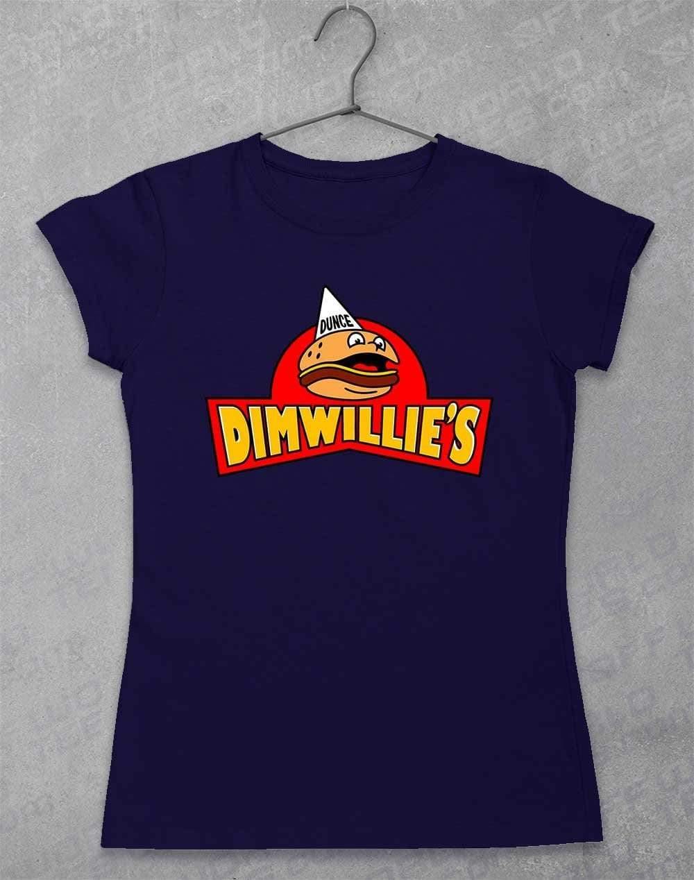 Dimwillies Womens T-Shirt 8-10 / Navy  - Off World Tees