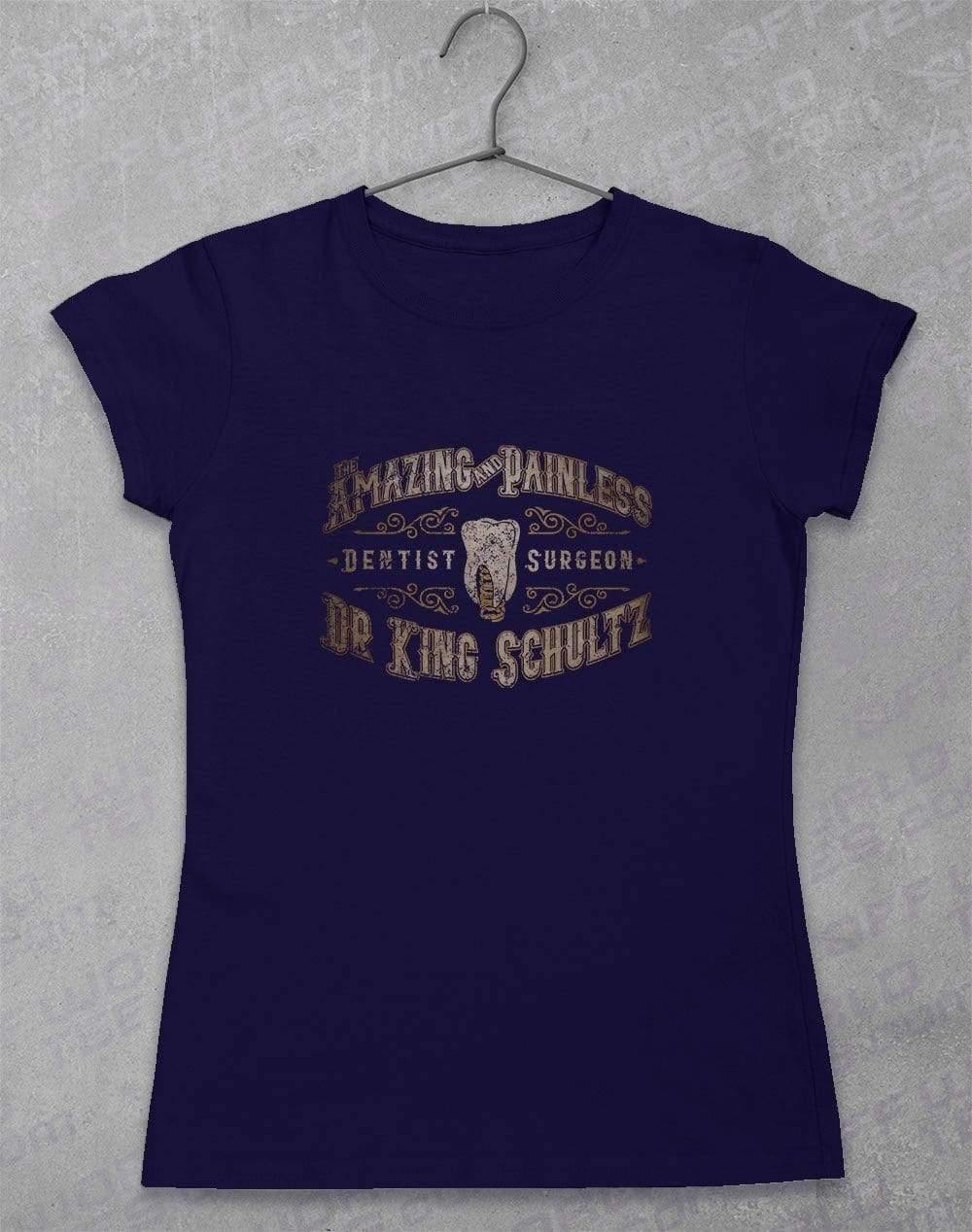 Dr King Schultz - Women's T-Shirt 8-10 / Navy  - Off World Tees