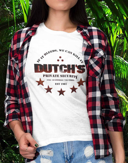 Dutchs Private Security Womens T-Shirt  - Off World Tees
