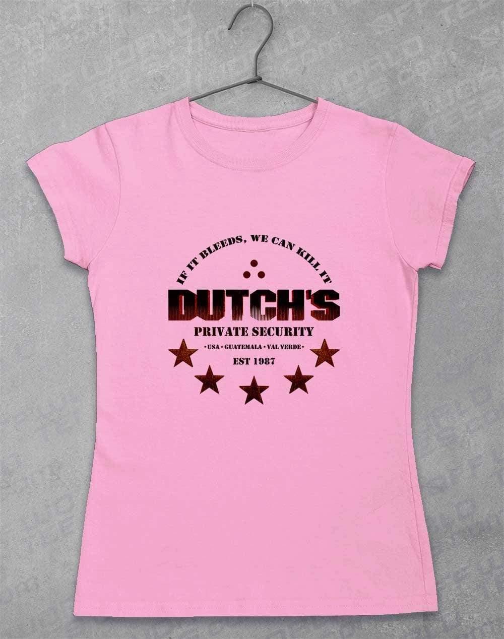 Dutchs Private Security Womens T-Shirt 8-10 / Light Pink  - Off World Tees