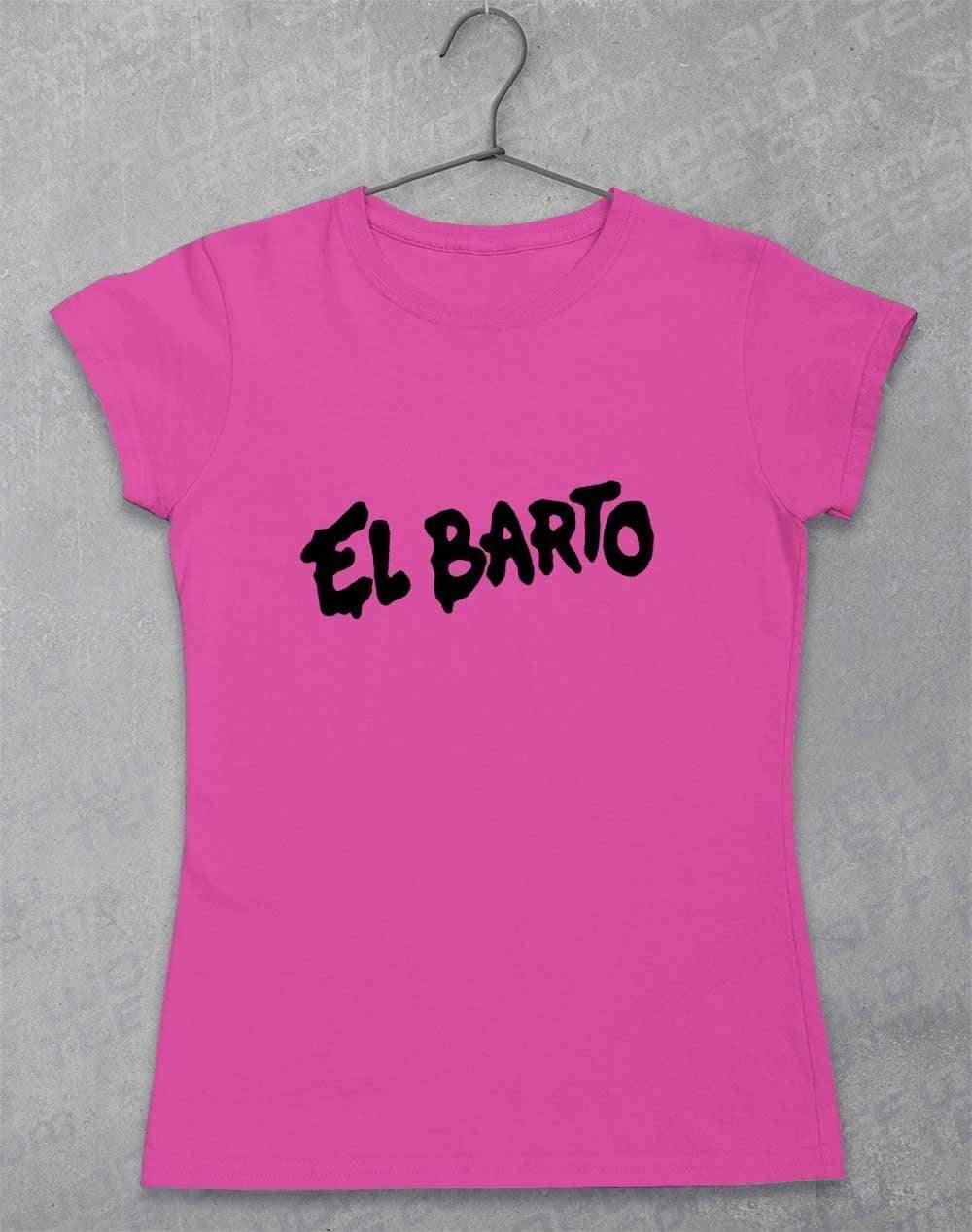 El Barto Tag Womens T-Shirt 8-10 / Azalea  - Off World Tees