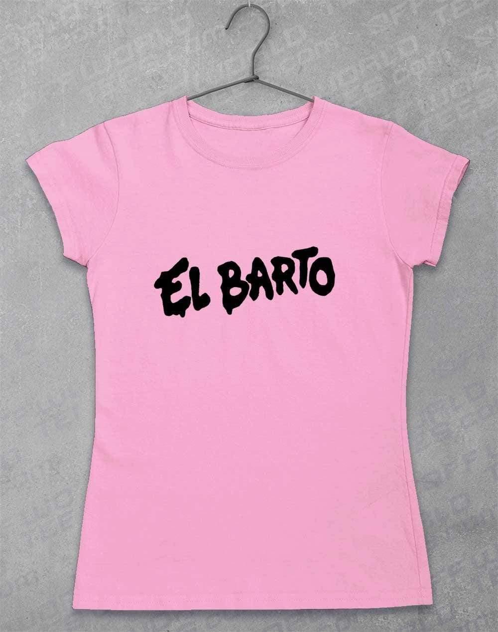 El Barto Tag Womens T-Shirt 8-10 / Light Pink  - Off World Tees