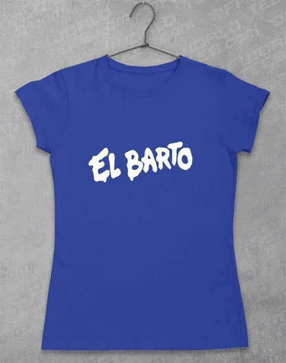 El Barto Tag Womens T-Shirt 8-10 / Royal  - Off World Tees