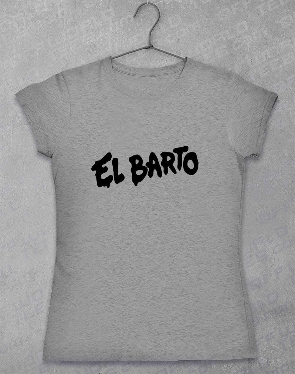 El Barto Tag Womens T-Shirt 8-10 / Sport Grey  - Off World Tees