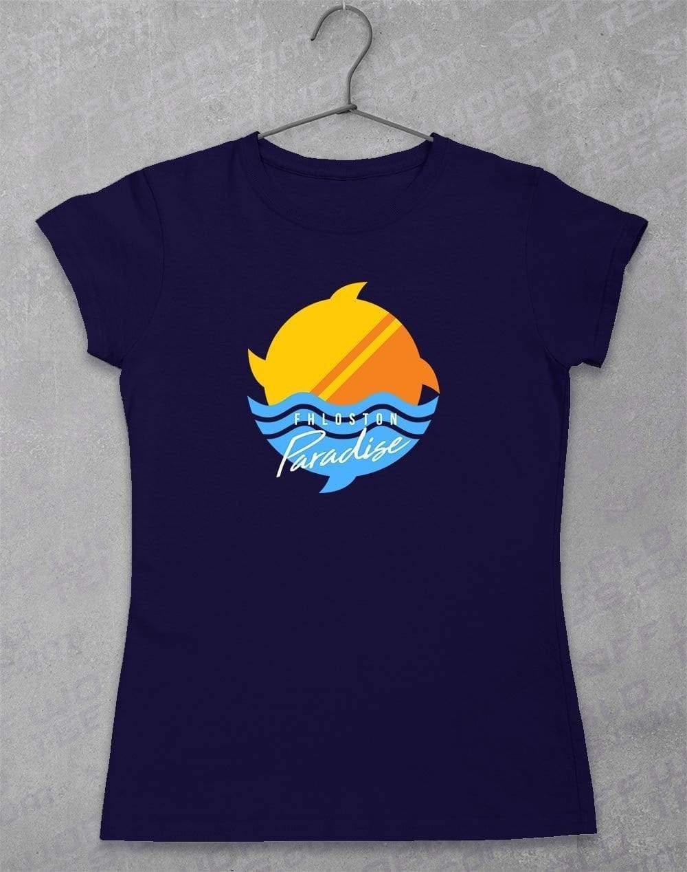 Fhloston Paradise Classic Women's T-Shirt 8-10 / Navy  - Off World Tees