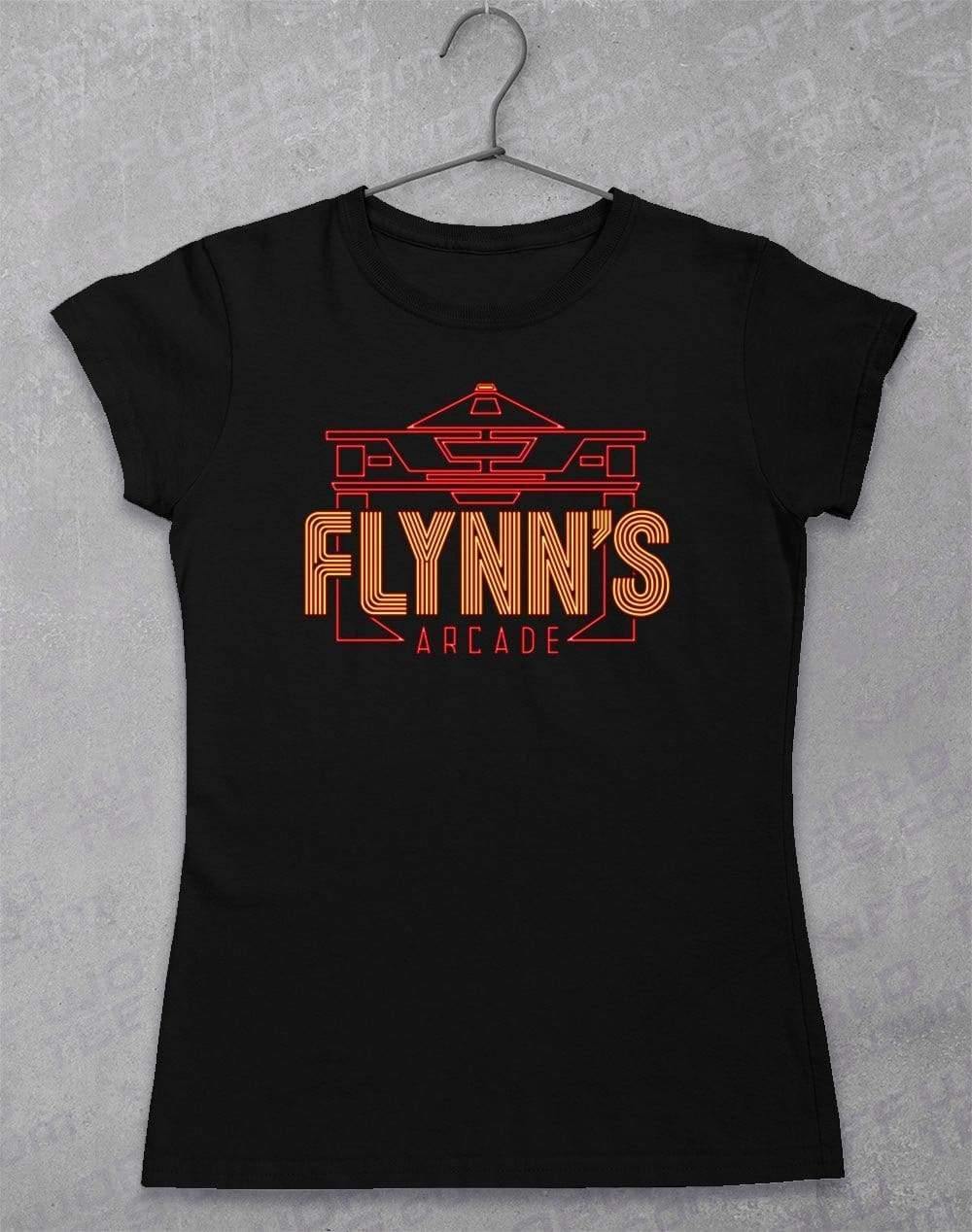 Flynn's Arcade - Women's T-Shirt 8-10 / Black  - Off World Tees