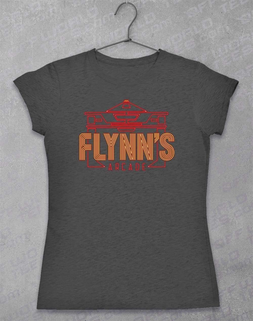 Flynn's Arcade - Women's T-Shirt 8-10 / Dark Heather  - Off World Tees