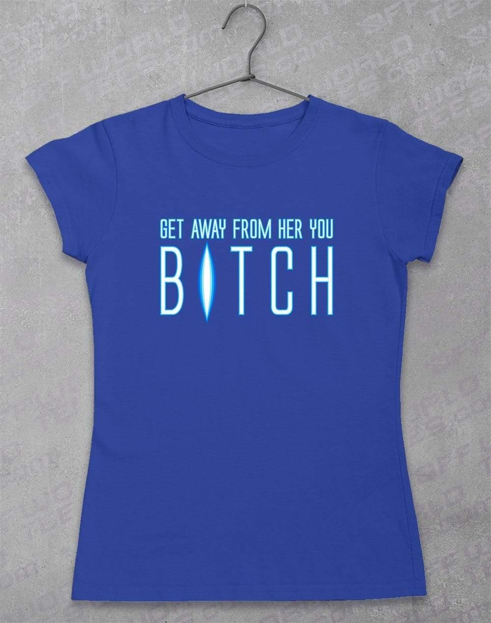 Get Away From Her - Women's T-Shirt 8-10 / Royal  - Off World Tees