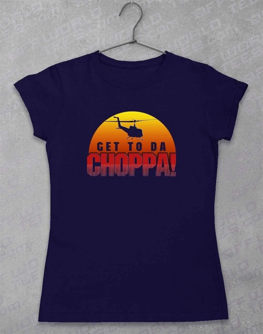 Get To Da Choppa - Women's T-Shirt 8-10 / Navy  - Off World Tees