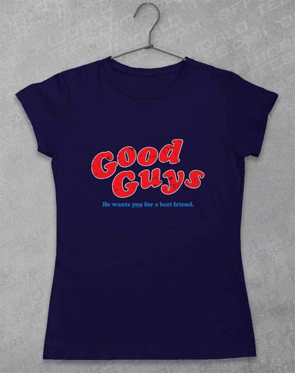 Good Guys Womens T-Shirt 8-10 / Navy  - Off World Tees