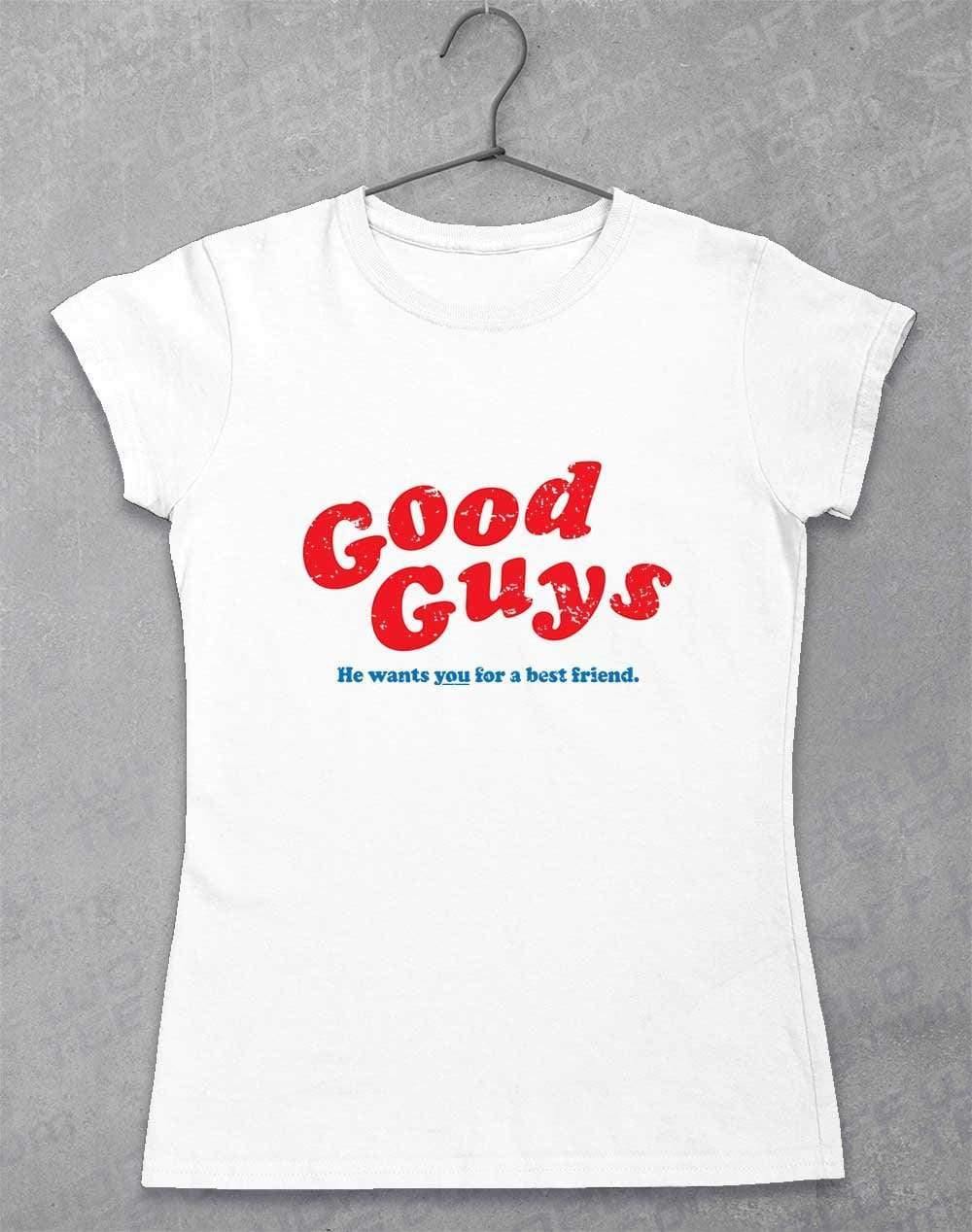 Good Guys Womens T-Shirt 8-10 / White  - Off World Tees