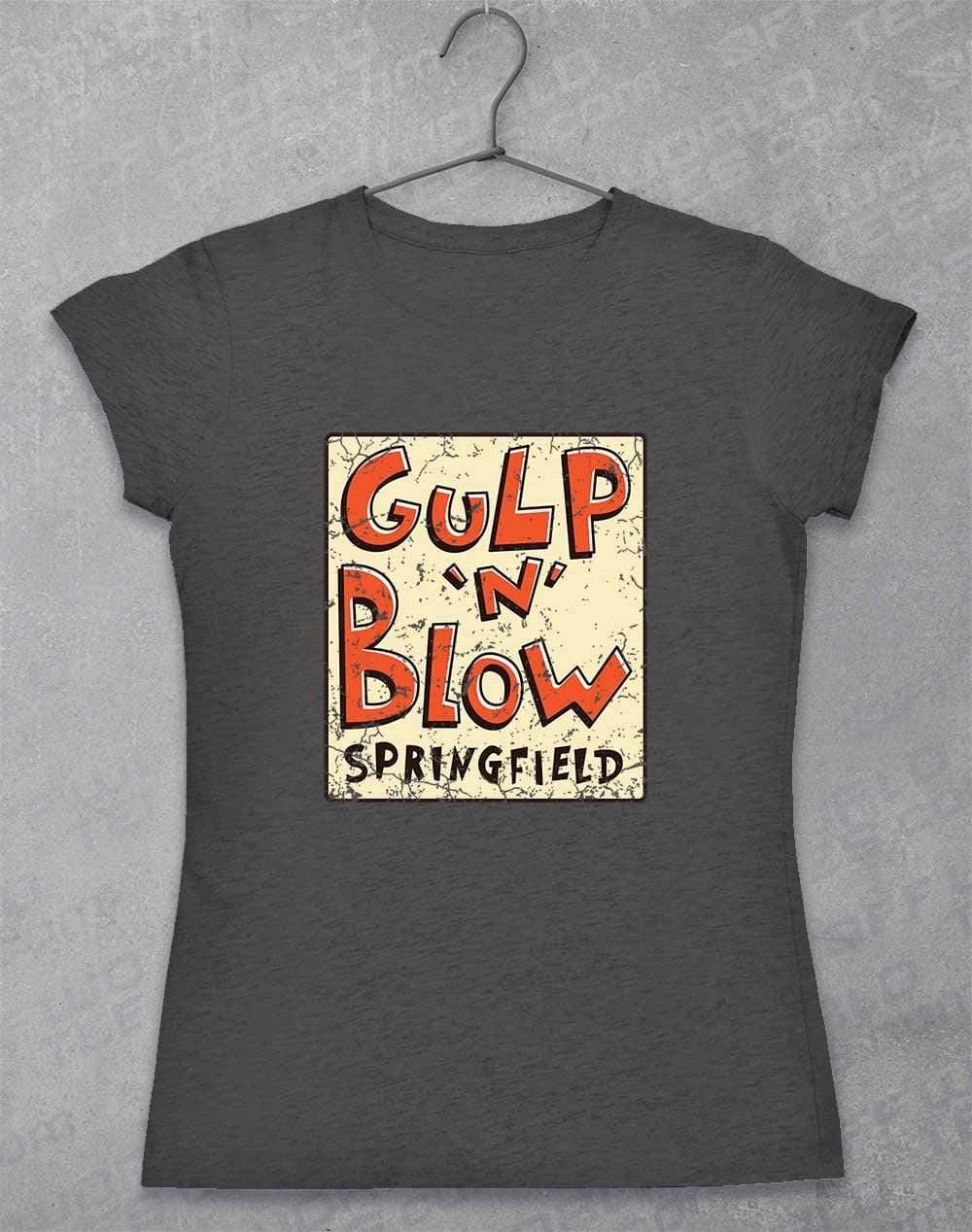 Gulp N Blow Womens T-Shirt 8-10 / Dark Heather  - Off World Tees