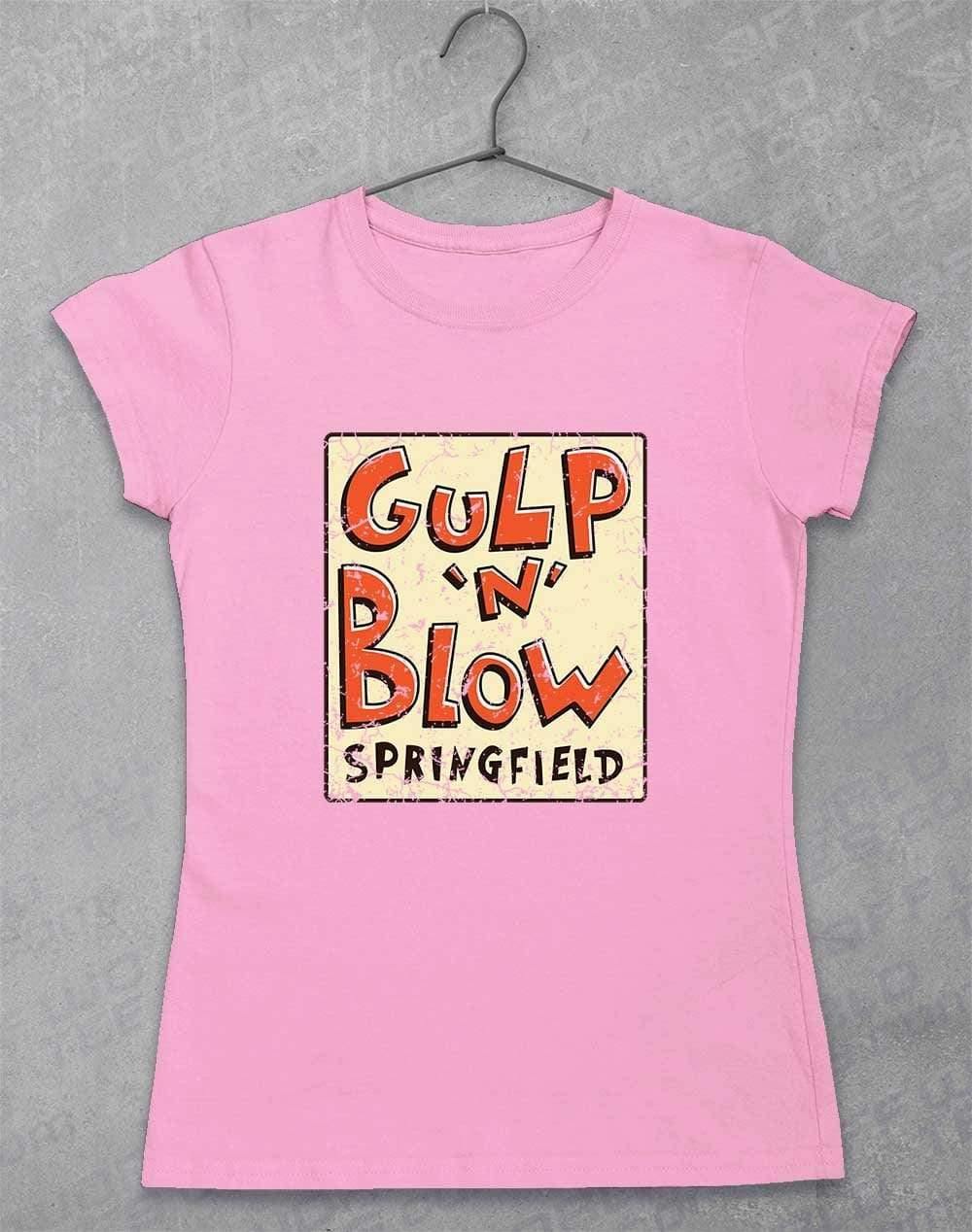 Gulp N Blow Womens T-Shirt 8-10 / Light Pink  - Off World Tees