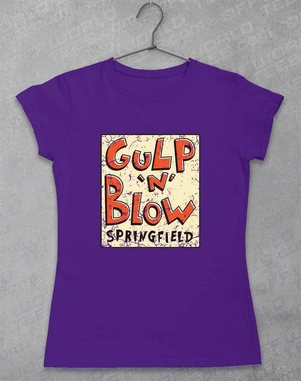 Gulp N Blow Womens T-Shirt 8-10 / Lilac  - Off World Tees