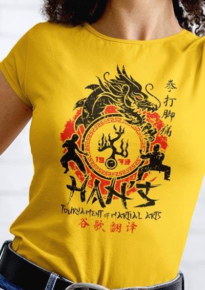 Han's Tournament of Martial Arts Women's T-Shirt  - Off World Tees