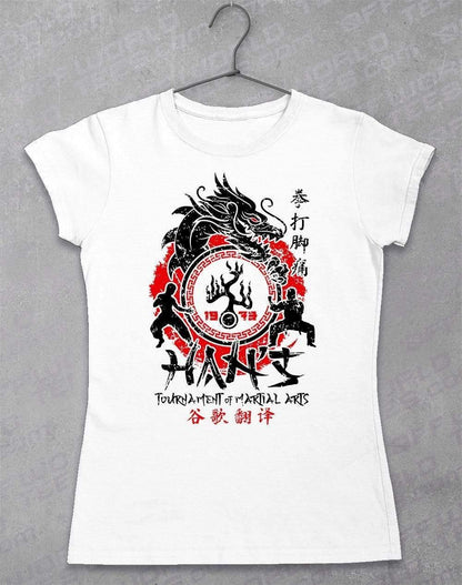 Han's Tournament of Martial Arts Women's T-Shirt 8-10 / White  - Off World Tees