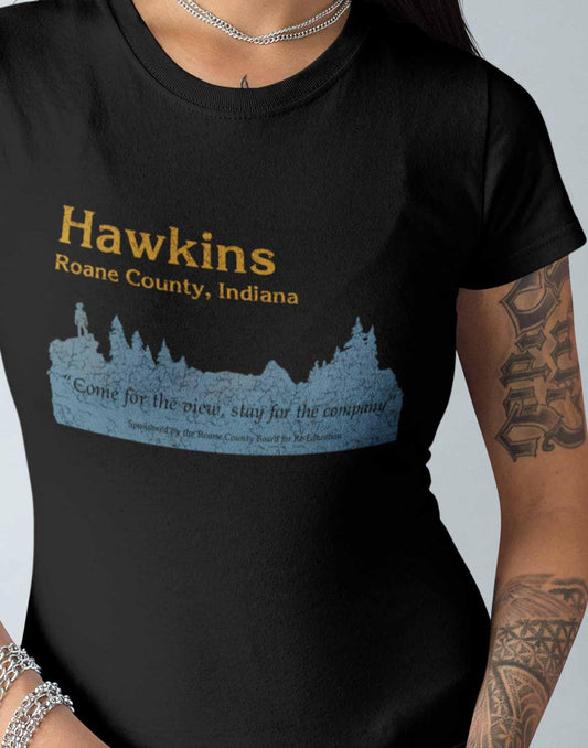Hawkins Roane County Retro Women's T-Shirt  - Off World Tees