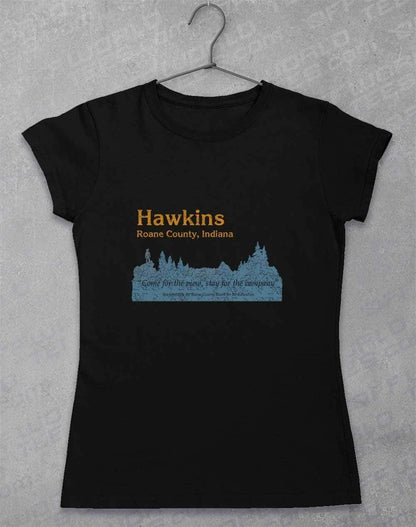 Hawkins Roane County Retro Women's T-Shirt 8-10 / Black  - Off World Tees