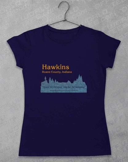 Hawkins Roane County Retro Women's T-Shirt 8-10 / Navy  - Off World Tees
