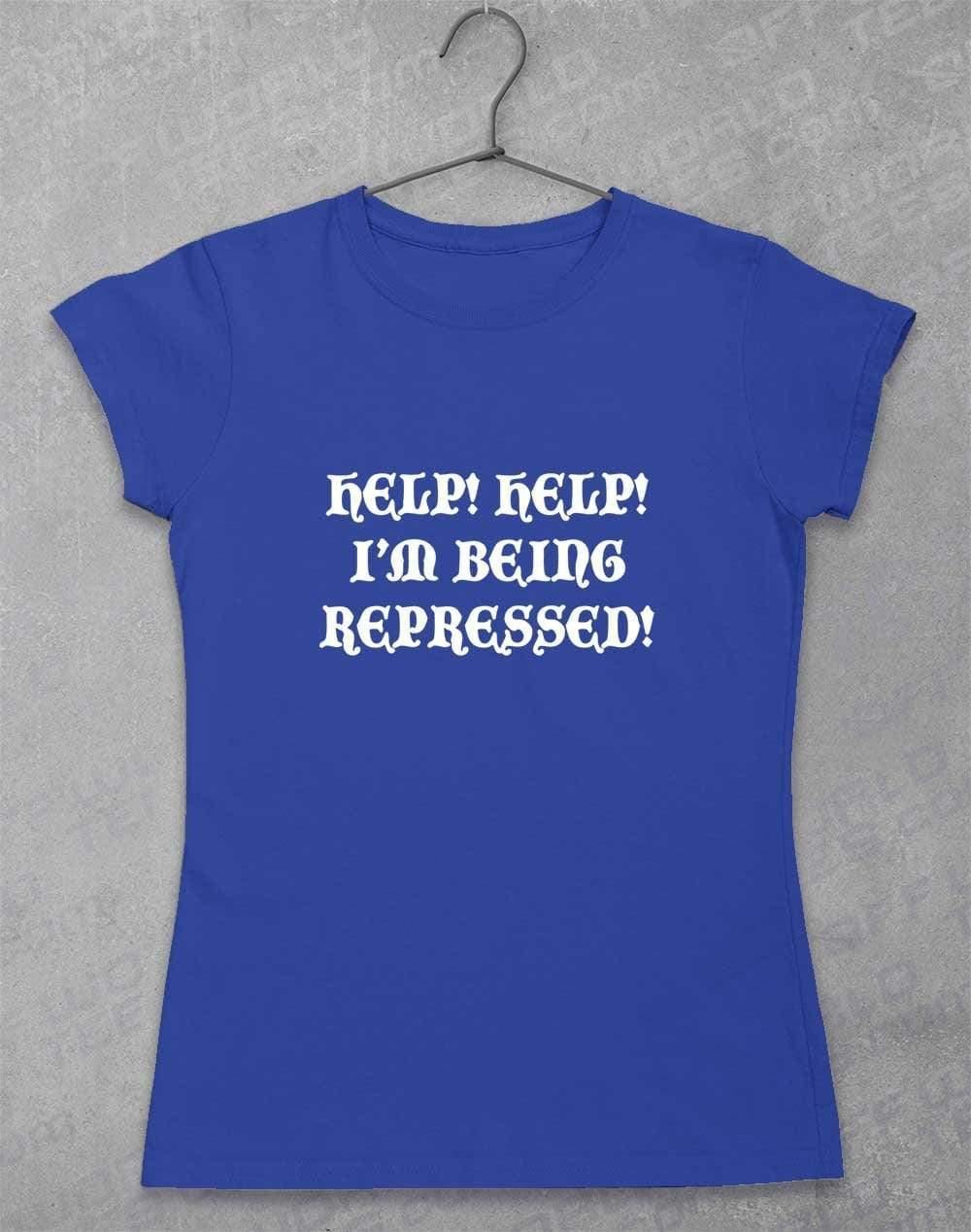 Help I'm Being Repressed Womens T-Shirt 8-10 / Royal  - Off World Tees