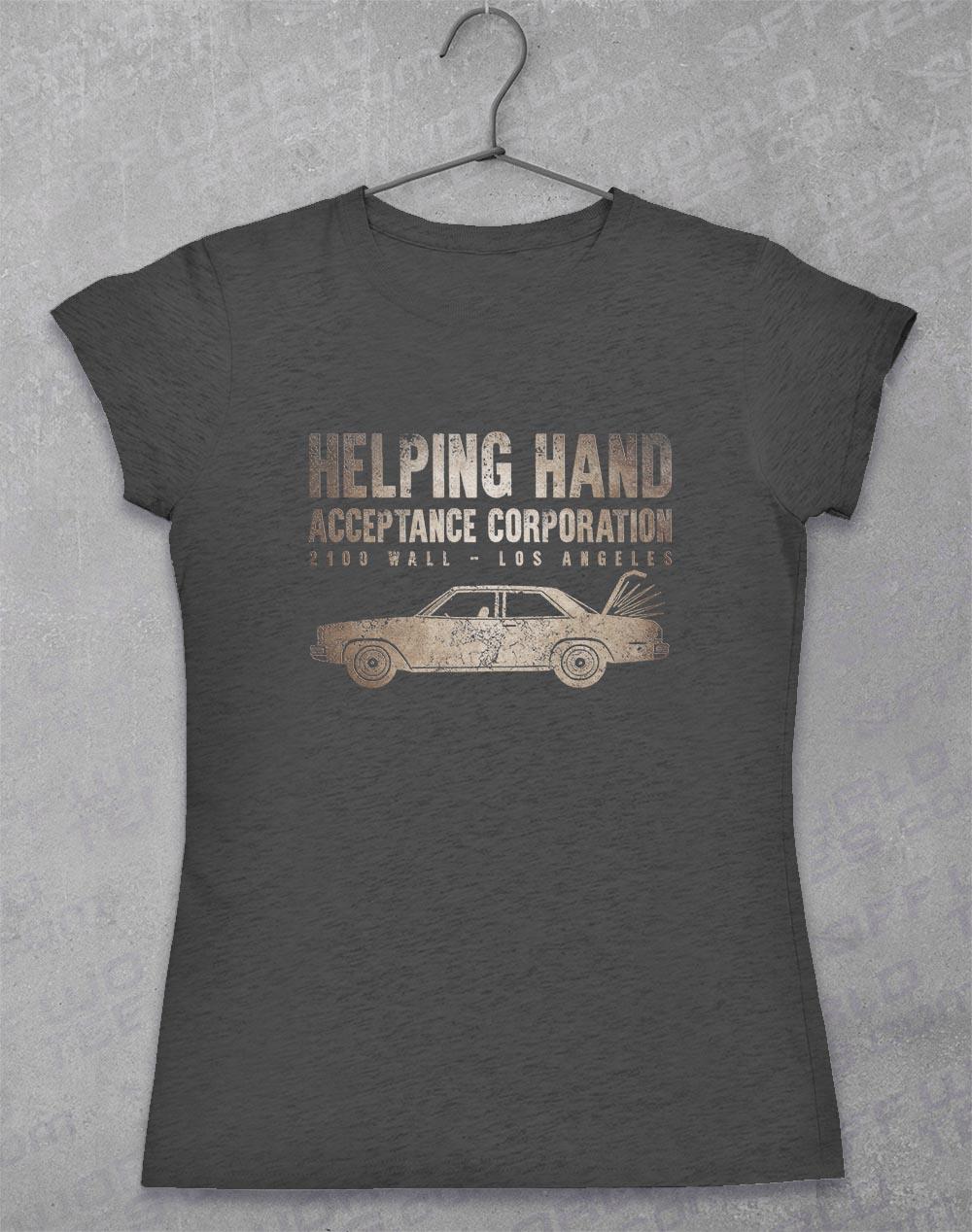 Helping Hand - Women's T-Shirt 8-10 / Dark Heather  - Off World Tees