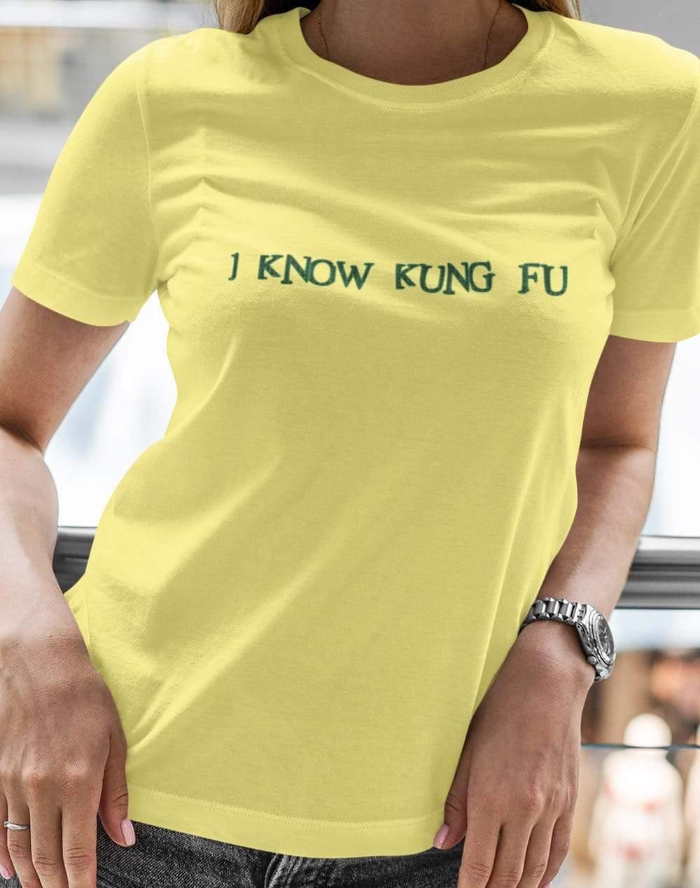 I Know Kung Fu Womens T-Shirt  - Off World Tees