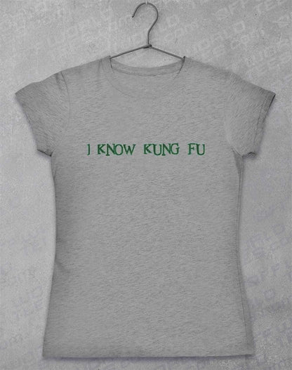 I Know Kung Fu Womens T-Shirt 8-10 / Sport Grey  - Off World Tees