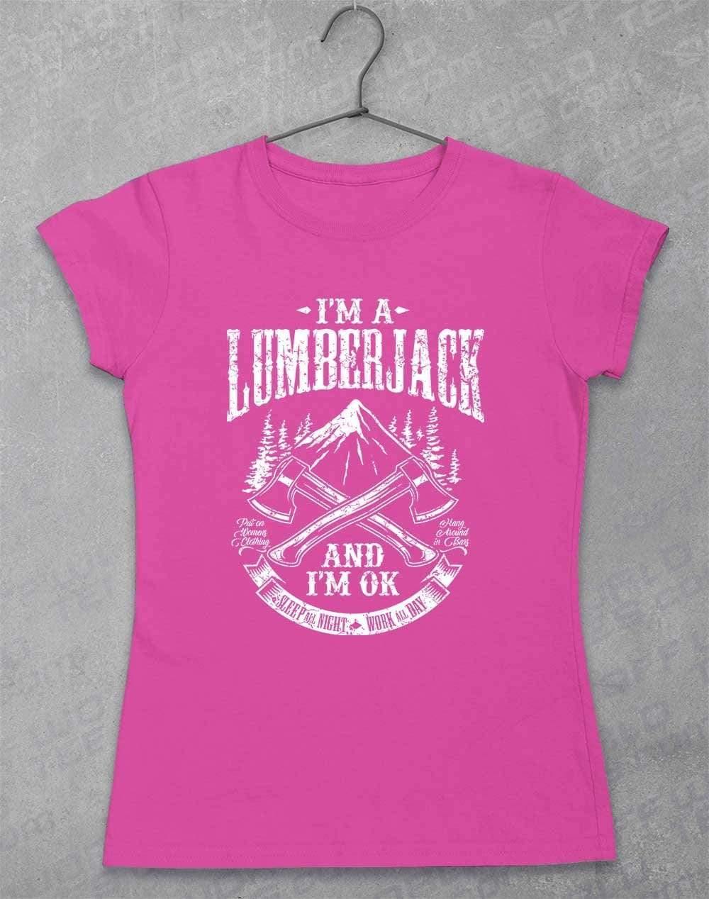 I'm a Lumberjack Womens T-Shirt 8-10 / Azalea  - Off World Tees