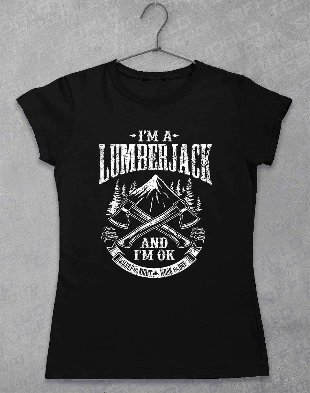 I'm a Lumberjack Womens T-Shirt 8-10 / Black  - Off World Tees
