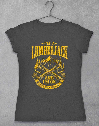 I'm a Lumberjack Womens T-Shirt 8-10 / Dark Heather  - Off World Tees