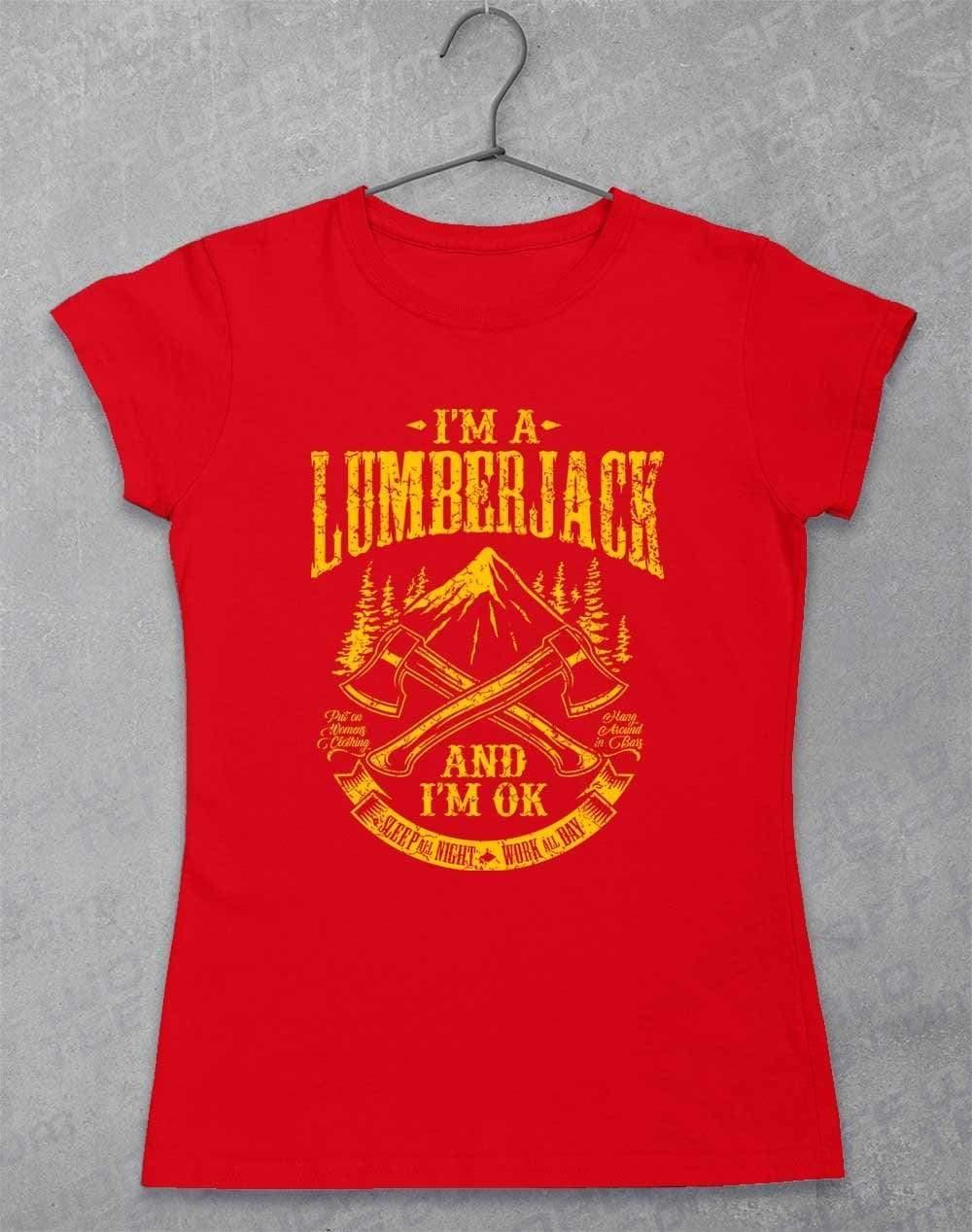 I'm a Lumberjack Womens T-Shirt 8-10 / Red  - Off World Tees