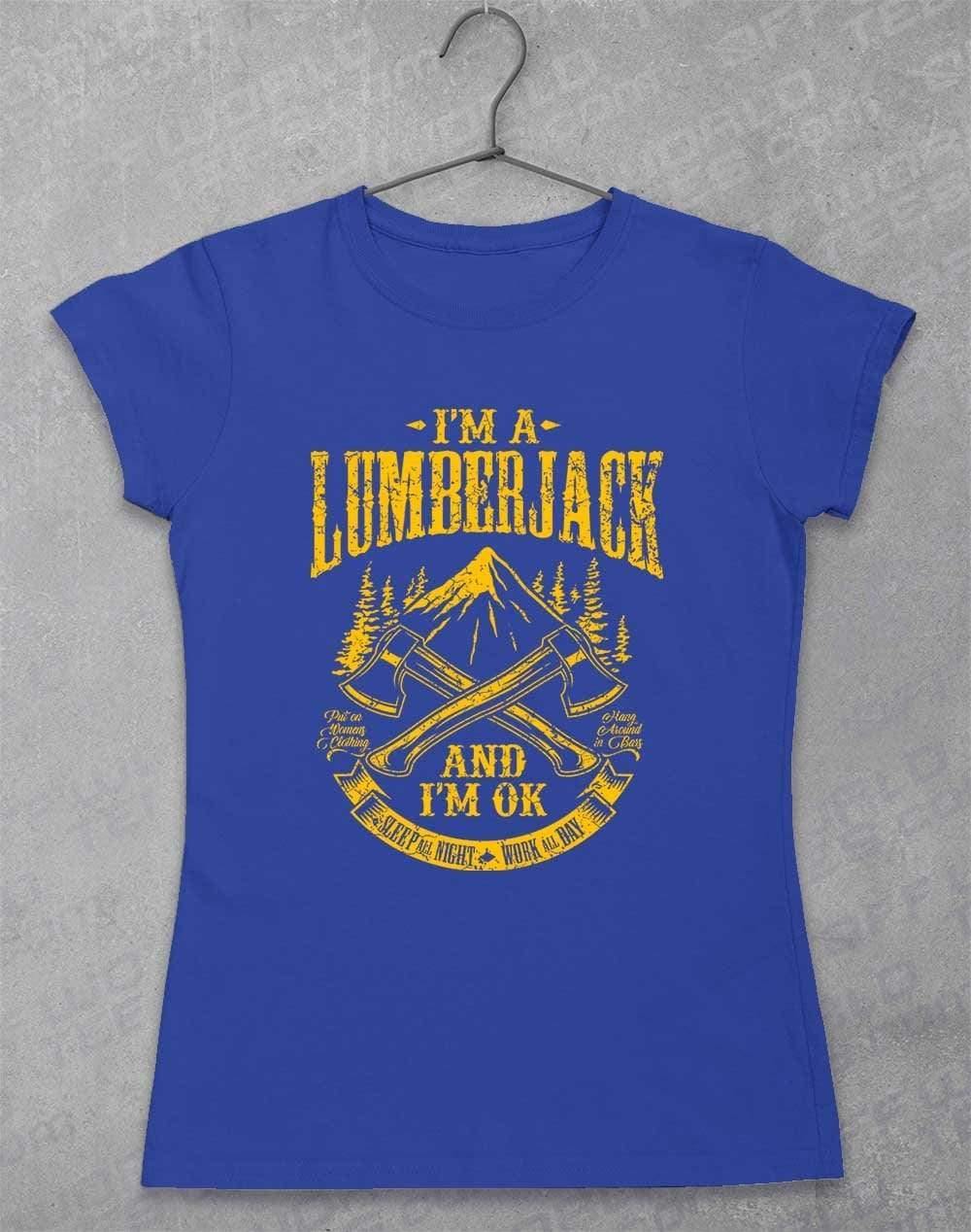 I'm a Lumberjack Womens T-Shirt 8-10 / Royal  - Off World Tees