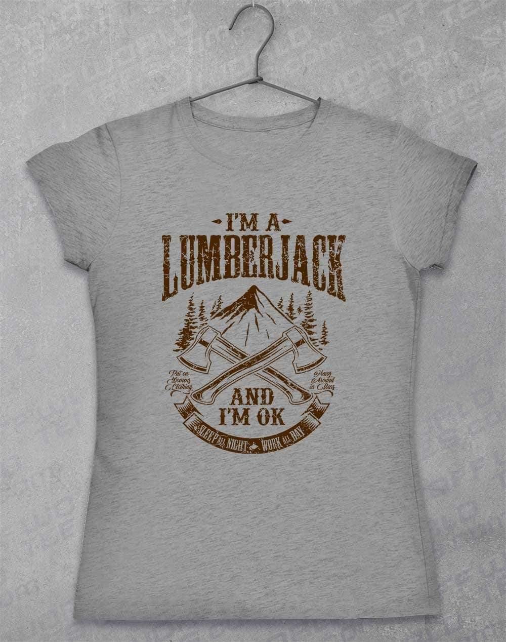 I'm a Lumberjack Womens T-Shirt 8-10 / Sport Grey  - Off World Tees