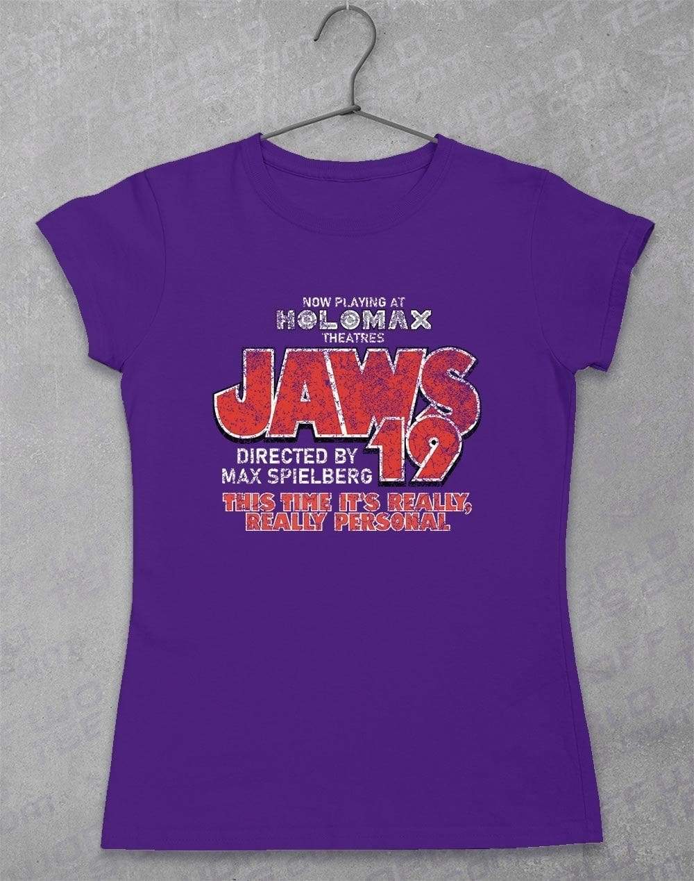 Jaws 19 Women's T-Shirt 8-10 / Lilac  - Off World Tees