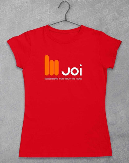 JOI Everything You Want to Hear Womens T-Shirt 8-10 / Red  - Off World Tees