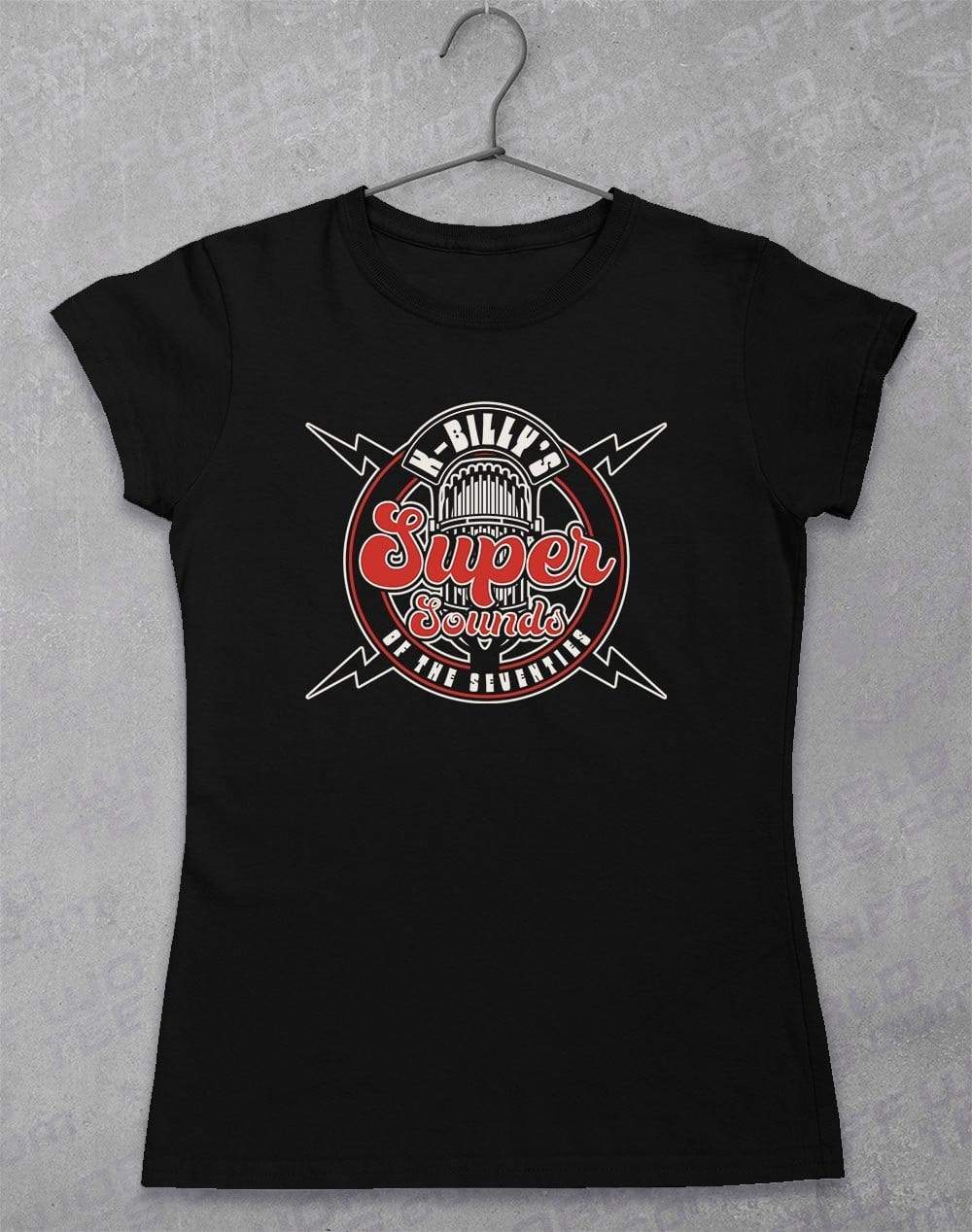 K-Billy's Super Sounds Women's T-Shirt 8-10 / Black  - Off World Tees